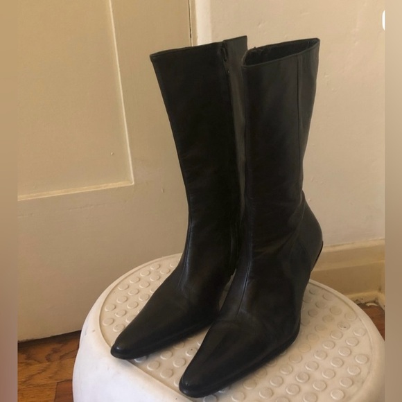 Obeline Leather Boots - Picture 2 of 5